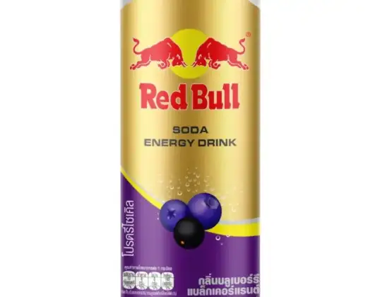 Red Bull Zero cukraus mėlynių ir juodųjų serbentų skonis 250ml