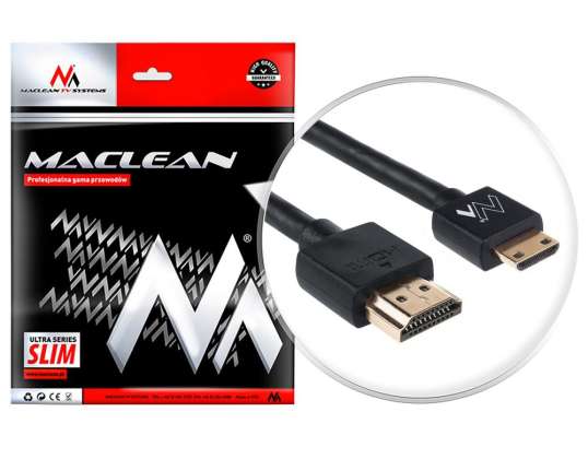 Maclean HDMI miniHDMI ULTRA SLIM Cable v1.4 A C 2m MCTV 712