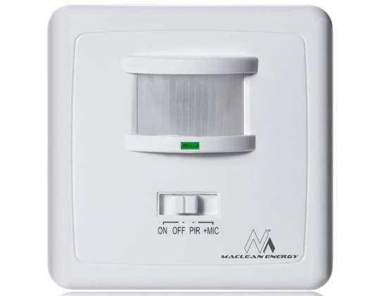MCE18 Bewegungserkennung und Schallsensor Wand pir mic Maclean Energy