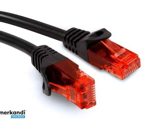 Kabel  patchcord  UTP Maclean  stik  stik  Cat6  1m  sort  MCTV 740
