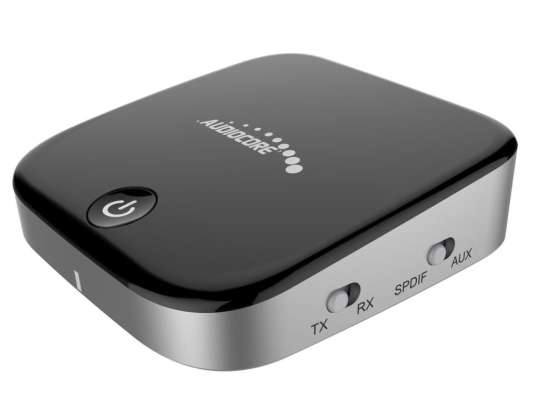 Adaptor bluetooth 2 în 1 transmițător receptor Audiocore AC830 Apt X Spdif Chipset CSR BC8670