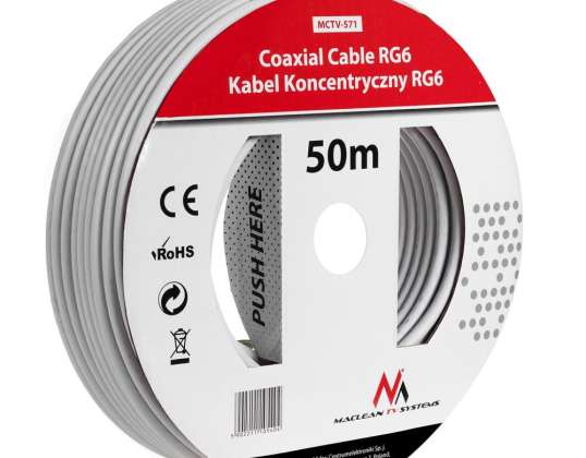 Kabel Antenne/Satelliten Koaxial MCTV 1.0CCS RG6 50M 571