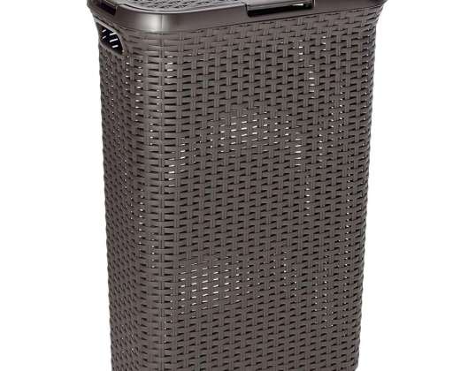 Кошик для білизни Curver Natural Style 40L темно-коричневий