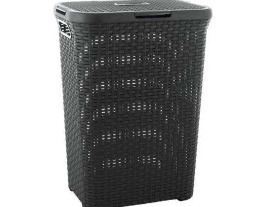 Wäschkorb Curver Natural Style 40L dunkelgrau