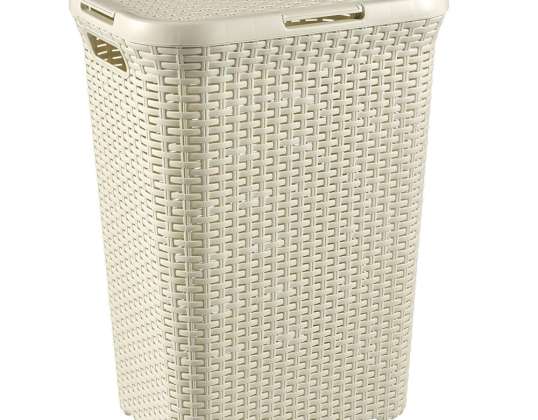 Curver Natural Style 60L crème wasmand