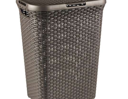 Wäschekorb Curver Natural Style 60L Dunkelbraun