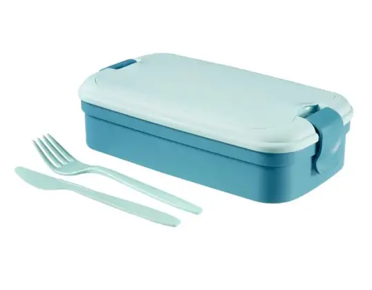 Conteneur avec couverts Curver Lunch&amp;Go bleu
