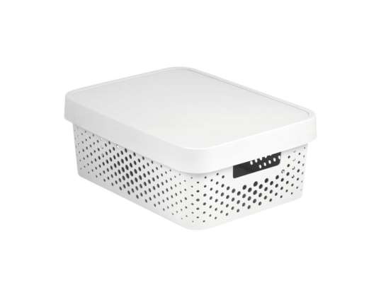 Conteneur ajouré avec couvercle Infinity 11L blanc