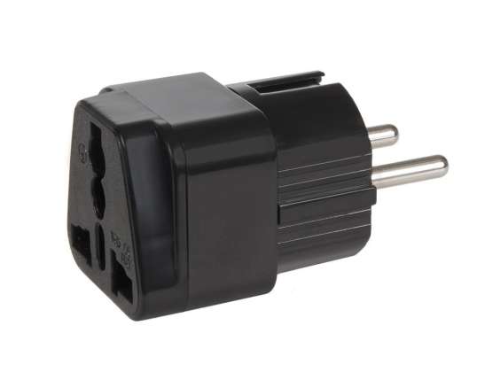 MCE155 46974 UK zu EU Universaladapter schwarz