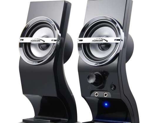 Haut-parleurs d'ordinateur 6W Audiocore. USB. noir. AC805