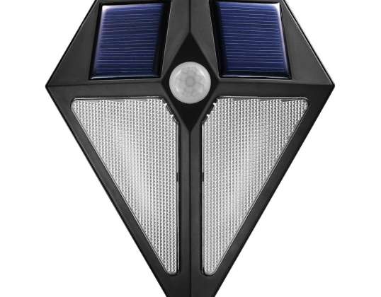 Lâmpada LED Maclean Solar de Parede com Sensor de Movimento 6 LED 2x solar MCE168
