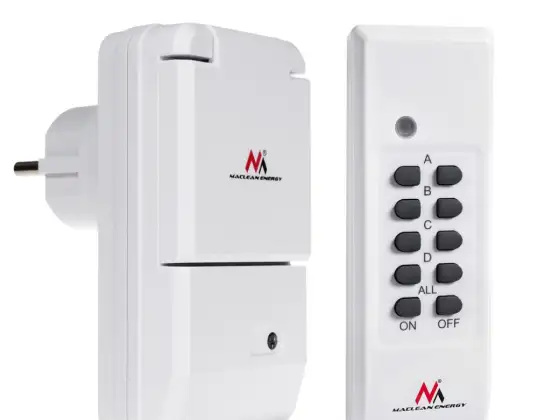 Remote Controlled Socket Maclean. Outdoor. Battery for remote control. MCE158