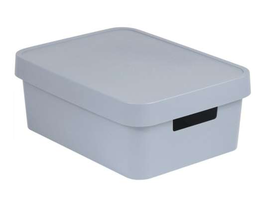 Curver Infinity 11L Grey Container with Lid