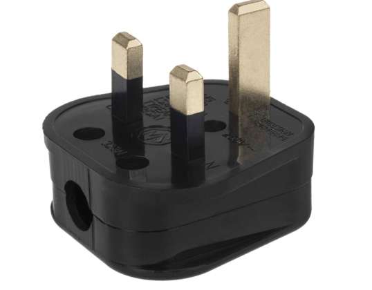 MCE193 52067 Spina UK nera per installazione su cavo 13A 230V UK 3 Pin