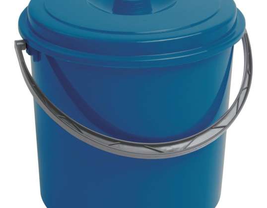 Eimer 12L mit Deckel blau Curver