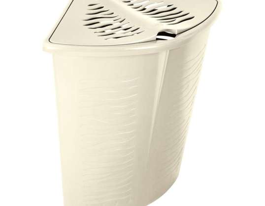 Corner laundry basket Zebra 45L BranQ beige