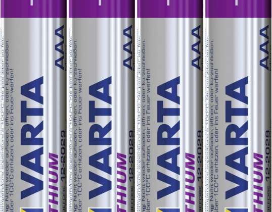 1x Batterie R 03 LR3 AAA 1.5V Lithium Varta