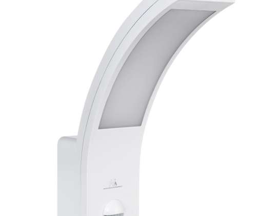 LED-valaisin liiketunnistimella Maclean. PIR-liiketunnistin. valkoinen väri. 10W. IP54. 750lm. neutraali valkoinen 4000K MCE244 W