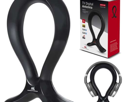 Antenne TV DVB T/T2 HEVC Maclean. Interne. Niveau de sortie LTE max 100dB ?V. Support de casque. MCTV 920