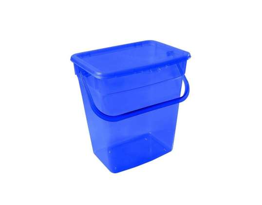 Powder Container Plast Team 6L transparent navy blue