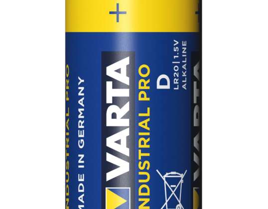 20x batteries R 20 LR20 D alcalines Varta Industrial