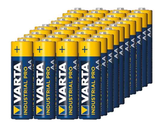 40x Батерия R 06 LR6 AA алкална 1.5V Varta Industrial фолио4