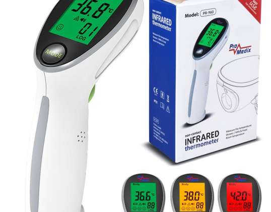 Külastusvaba infrapuna meditsiiniline termomeeter Promedix PR 960