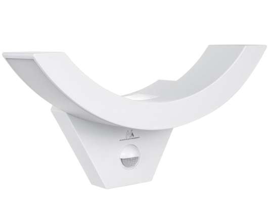 Liiketunnistimella varustettu LED-lamppu Maclean. PIR-anturi. Väri valkoinen. 10W. IP54. 800lm. MCE290 W