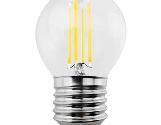 Ampoule LED Maclean  filamentaire LED E27  6W  230V  blanc chaud 3000K  720lm  rétro edison décorative G45  MCE284