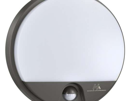 LED-lamppu liikkeentunnistimella Maclean .infrapuna. harmaa väri. 15W. IP54. 1100lm. MCE291 GR