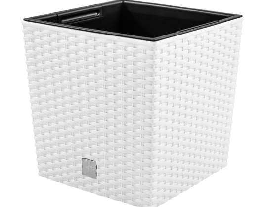 Maceta con inserto Rato Low DRTS325L blanca