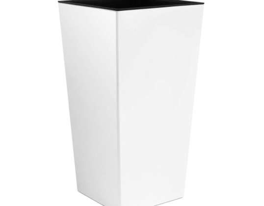 Planter with insert Urbi Square DURS400 white