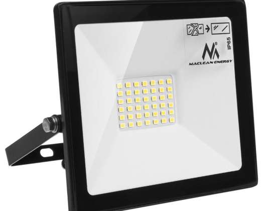 Projecteur LED Maclean. Slim 30W. Blanc Froid 6000K. IP65. PREMIUM. MCE530 CW