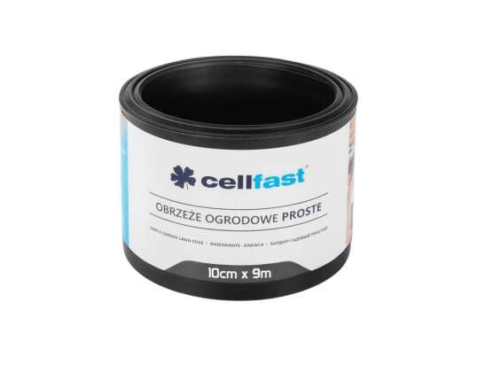Straight Garden Border 10cm x 9m Cellfast Black