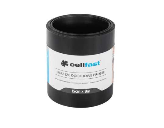 Простий краєвид для саду 15 см x 9 м Cellfast чорний