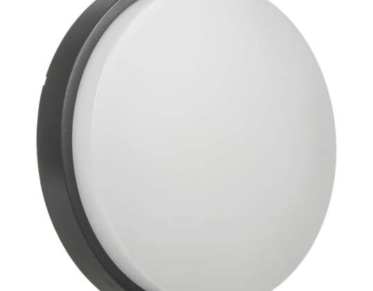 Lampe LED Maclean. Murale et plafond. Couleur grise. GR 1100lm. 15W. IP54. Couleur de lumière blanche naturelle 4000K. MCE342