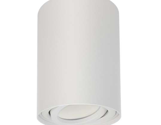 Tuba / spot Maclean embutido halógeno redondo de alumínio GU10 80x115mm branco MCE422 W