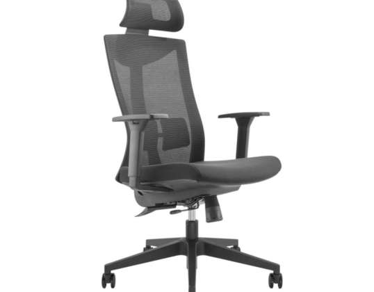 Ергономичен офис стол премиум с висока облегалка Ergo Office. макс 150кг. ER 414