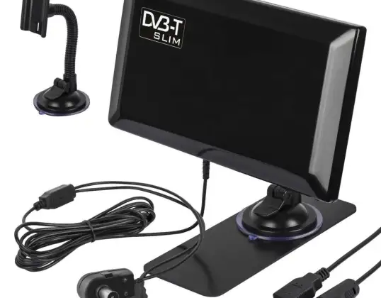 Active Indoor Antenna DVB T/T2 HEVC Maclean Slim MCTV 948