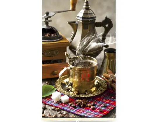 Infrarotheizung flexibles Heizpaneel 430W TRIO Muster 5 Kaffeemaße 100x57cm mit Regler