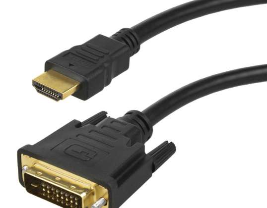 DVI HDMI Cable Maclean v1.4 2m MCTV 717