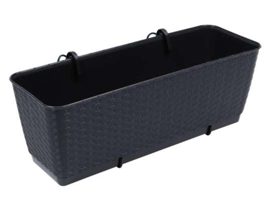 Rattanpotte med kroker Ratolla DRL500PW antrasitt