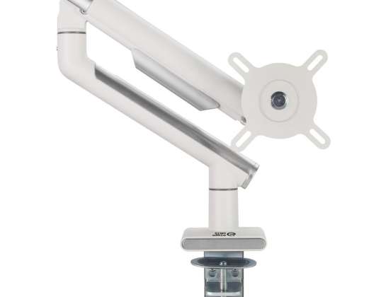 Support de moniteur Ergo Office. premium avec ressort à gaz. bras double. 17&quot; 32&quot; 9 kg. blanc. ER 437