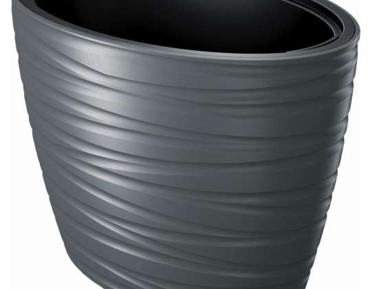Planter with insert Maze DBMZE600 anthracite