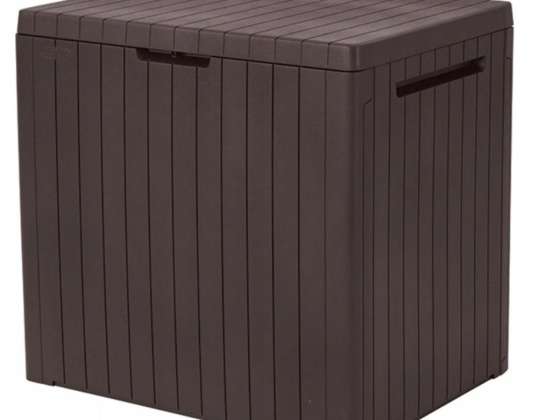 Coffre de jardin Keter City Storage Box 113L marron