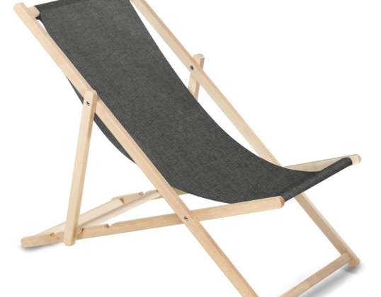 Chaise longue classique en hêtre GreenBlue GB183M Melange noir