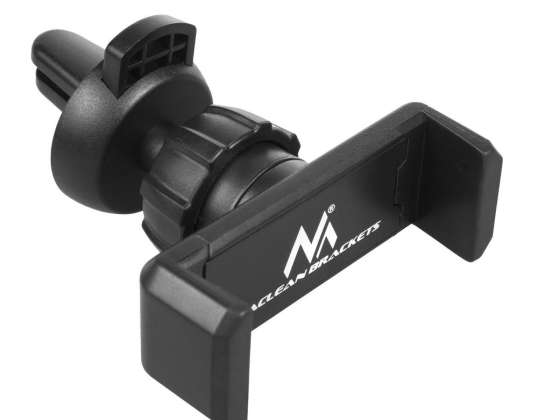 Support de téléphone de voiture Maclean. universel. pour grille de ventilation.. écart min/max: 54/87mm  matériau de fabrication: ABS. MC 322