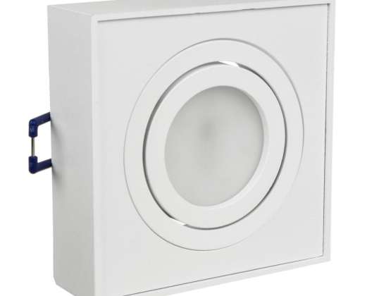 Lampe  Spot  Deckenleuchte  Maclean  für  Lichtquellen  MR16/GU10  Farbe  weiß  94x94x32mm  quadratisch  alu  MCE464 W