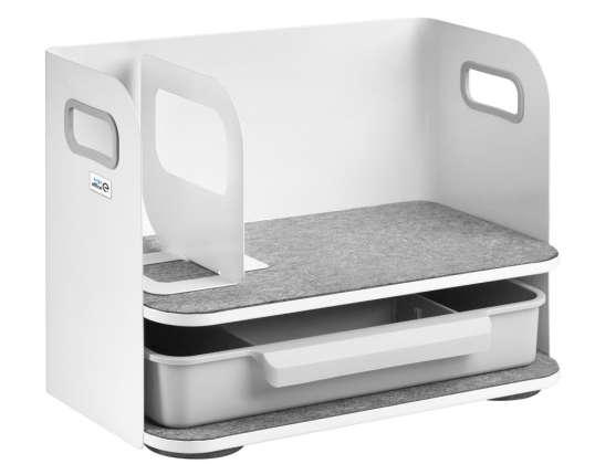 Organisateur de bureau avec tiroir Ergo Office blanc max. 10kg ER 440