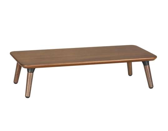 Træunderlag til monitor / laptop Maclean. 500x240x120mm. farve sort valnød. maks. 20kg. MC 930